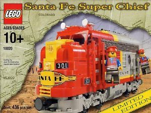 LEGO Train Eisenbahn - Santa Fe Super Chief 10020 Limitierte Auf