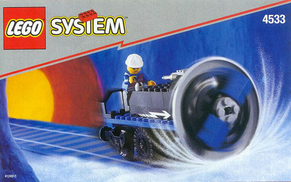 LEGO Train Eisenbahn - Schnee- und Geröllfräse 4533