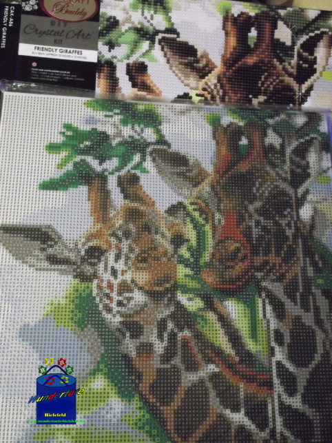 Kreativ-Set CRAFT BUDDY Diamond Painting Bild 30x30cm Giraffe