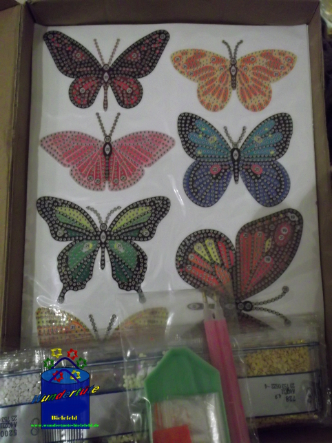 Kreativ-Set CRAFT BUDDY Diamond Painting Sticker Schmetterlinge