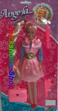Angela Collection 'Puppe mit Zubehör - Rosa