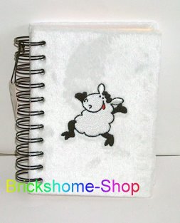 Plüsch Notizbuch - Wolle das Schaf