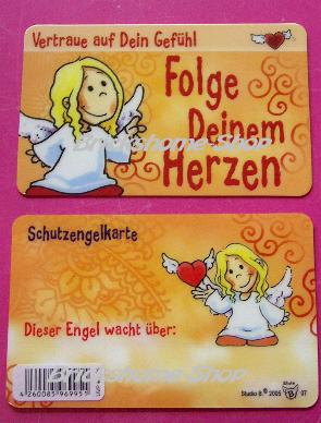 Schutzengel - Karte - Vertraue auf Dein Gefühl