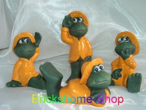 Frosch im Regenmantel Set