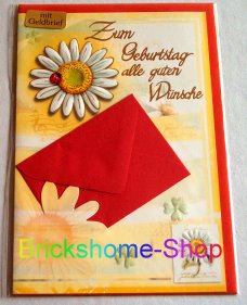 Geburtstagskarte mit Geldbrief G03