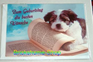 Geburtstagskarte mit Hunde H04