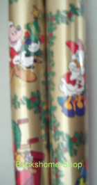 Disney Micky Maus Geschenkpapier Rolle Gold