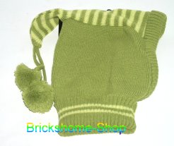 Baby Wintermütze - Strickmütze mit Bommel  - M22