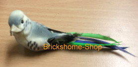 Korkvogel 8 cm grau