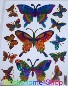 Metallic Glitzer Sticker - Schmetterlinge I