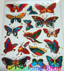 Metallic Glitzer Sticker - Schmetterlinge II