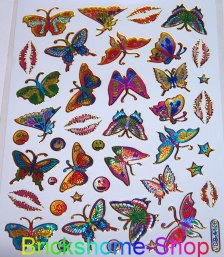 Metallic Glitzer Sticker - Schmetterlinge III