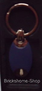 Schlüsselanhänger in Geschenkbox - Blau / Silber
