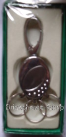 Schlüsselanhänger mit  Karabiner in Geschenkbox  - Oval