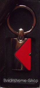 Schlüsselanhänger in Geschenkbox - Rot / Silber II