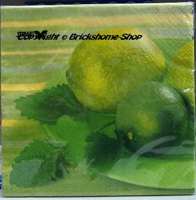 Servietten - Limonen - Zitronen