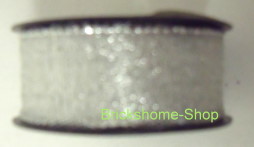 Schleifenband - Silber I - 25mm