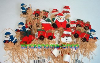 Blumenstecker - Weihnachtmotiv Holz