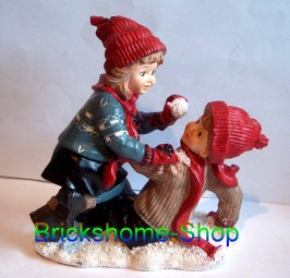 Winterfigur - Mädchen und Junge