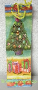 Geschenktüte - Geschenktasche für Flaschen Tannenbaum