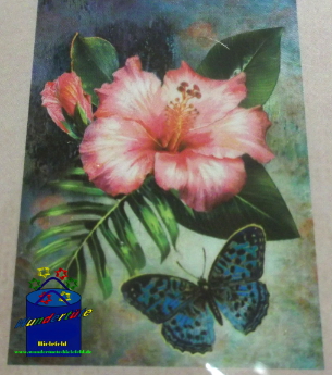 Kreativ-Set Diamond Painting 25x35cm Hibiskus