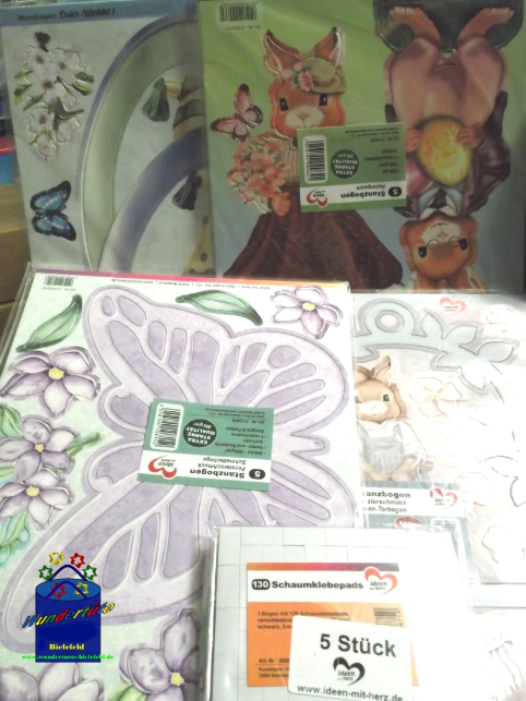 Kreativ-Set Stanzbogen Frühjahrsdesigns