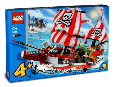 LEGO Piraten Kapitän Rotbarts Piratenschiff 7075