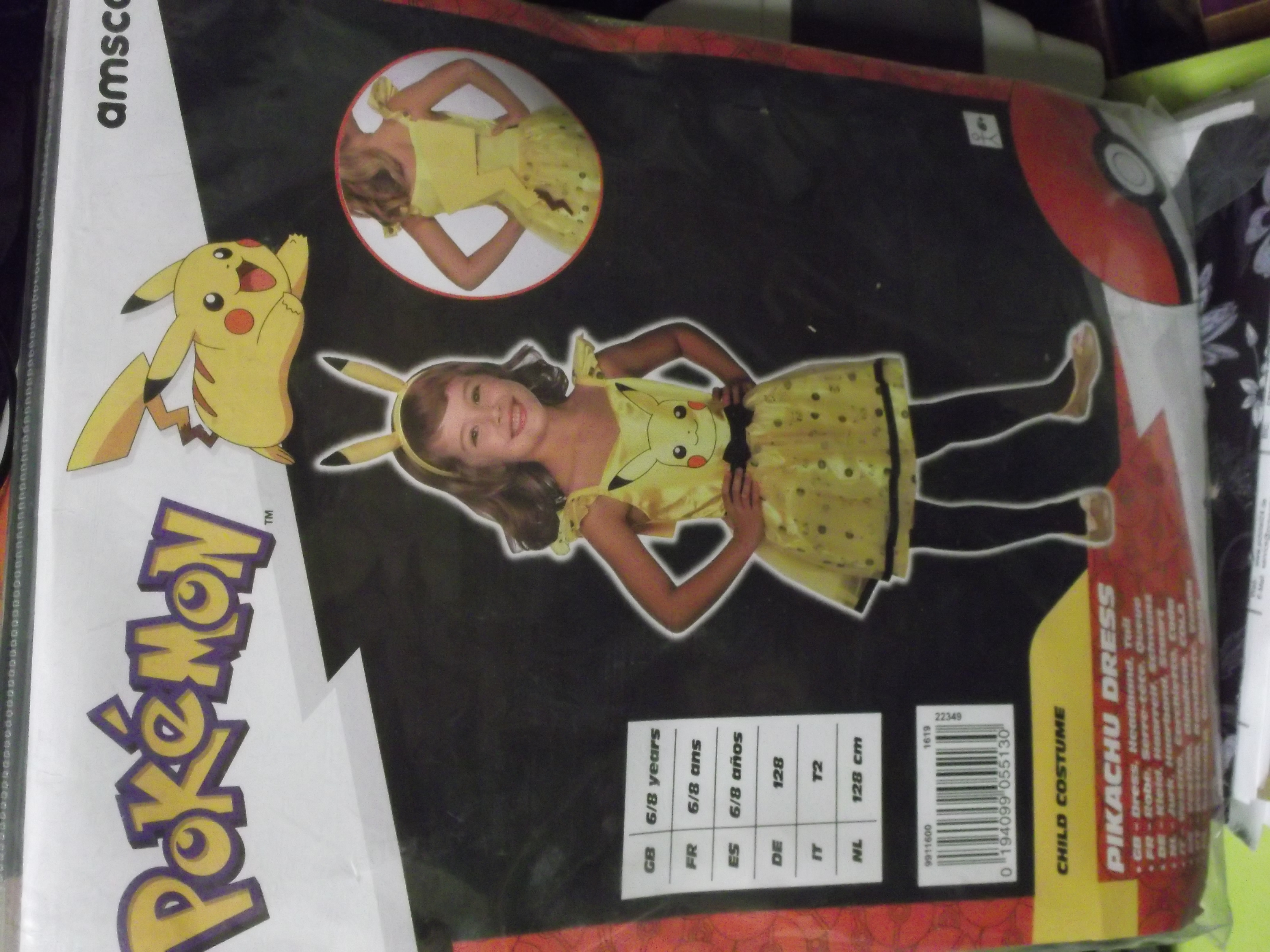 Pokemon Kostüm Gr. 128