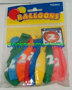 Luftballons - mit Zahl - 2