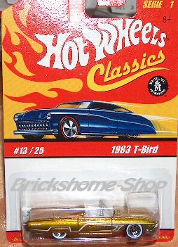 HOT WHEELS CLASSICS - 1963 T-BIRD - GOLD