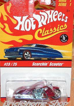 HOT WHEELS CLASSICS - SCORCHIN SCOOTER - PINK