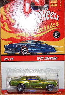 HOT WHEELS CLASSICS - 1970 CHEVELLE - GRÜN