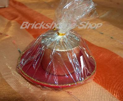 Goldene Kerze mit Teller - Rund