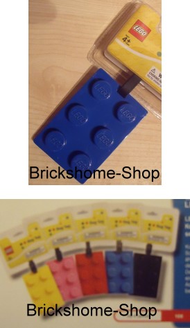 LEGO Kofferanhänger Taschenanhänger Legostein Blau
