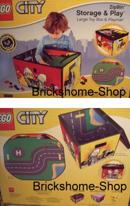 LEGO City Feuerwehr 2 in 1 Aufbewahrungsbox Spielmatte
