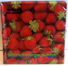 Servietten - Erdbeeren I