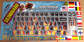 Skinboard PC Tastatur Aufkleber Sticker Set - Feuer Flammen