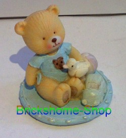 Baby Teddy mit Ente - Blau