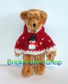 Teddy mit Strickpullover Schneemann