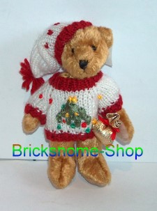 Teddy mit Strickpullover Tannenbaum