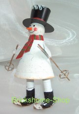 Metall Wippfigur Schneemann